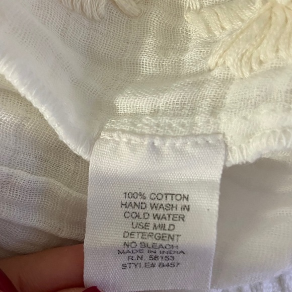 RAGA Sorrento Embroidered Tassel Tank Top Size XS - Picture 7 of 8